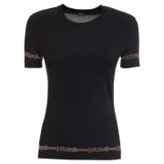 Just Cavalli Svart T-shirt och Polo Kollektion Black, Dam