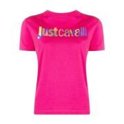 Just Cavalli T-Shirts Pink, Dam