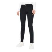 Armani Exchange Wide Trousers Black, Dam