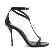 Alexander McQueen High Heel Sandals Black, Dam