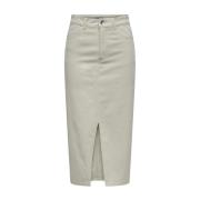 Only Midi Skirts Gray, Dam