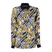 Versace Jeans Couture Svarta Skjortor för Män Multicolor, Dam