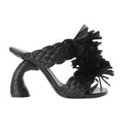 Dries Van Noten Heeled Mules Black, Dam