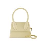 Jacquemus Pre-owned Pre-owned Laeder axelremsvskor Beige, Dam