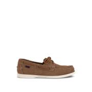 Sebago Brandy Båtskor Mocka Snörning Brown, Herr