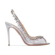 Aquazzura Sandaler med slingback och dekorationer Temptation Gray, Dam