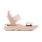 Baldinini Flat Sandals Beige, Dam