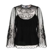 Twinset Blouses Black, Dam