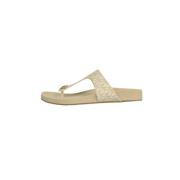 Michael Kors Lucinda Thong Sandaler Beige, Dam