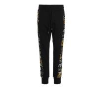 Versace Jeans Couture Svarta Sweatpants för Män Black, Herr