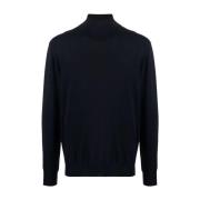 Billionaire Blå Cashmere Turtle Neck Sweatshirt Blue, Herr