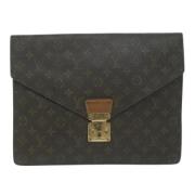 Louis Vuitton Vintage Pre-owned Canvas portfljer Brown, Dam