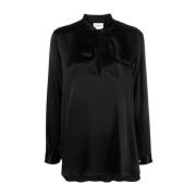 P.a.r.o.s.h. Long Sleeve Tops Black, Dam