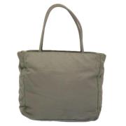 Prada Vintage Pre-owned Tyg totevskor Green, Dam