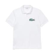 Lacoste Klassisk passform ekologisk bomullspolo White, Herr