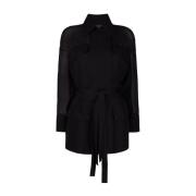 Salvatore Ferragamo Coats Black, Dam