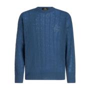 Etro Sweatshirts Blue, Herr