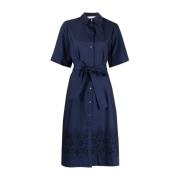 P.a.r.o.s.h. Midi Dresses Blue, Dam