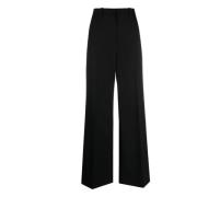 Lanvin Wide Jeans Black, Dam