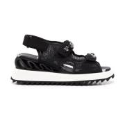 Le Silla Flat Sandals Black, Dam