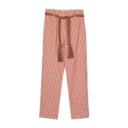Alysi Wide Trousers Red, Dam