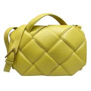 Bottega Veneta Vintage Pre-owned Laeder handvskor Yellow, Dam