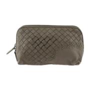 Bottega Veneta Vintage Pre-owned Laeder kuvertvskor Brown, Dam