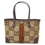 Gucci Vintage Pre-owned Canvas totevskor Beige, Dam