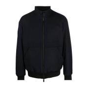 Giorgio Armani Elegant Blå Blouson Jacka Blue, Herr