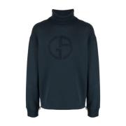 Giorgio Armani Hoodies Blue, Herr