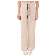 Max Mara Wide Trousers Beige, Dam