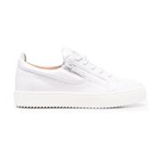 Giuseppe Zanotti Vita Eleganta Stängda Sneakers White, Herr