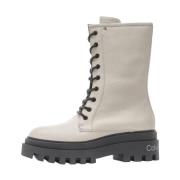 Calvin Klein Jeans High Boots Beige, Dam