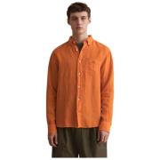 Gant Regular Fit Linneskjorta Orange, Herr