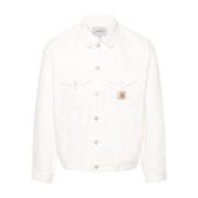 Carhartt Wip Denim Jackets White, Herr