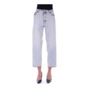 Haikure Cropped Jeans Blue, Dam