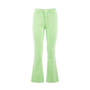 Nenette Wide Trousers Green, Dam