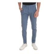 Berwich Stone Washed Retro-GD Chino Byxor Blue, Herr