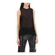 Ami Paris Sleeveless Tops Black, Dam