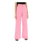 Marni Wide Jeans Pink, Dam