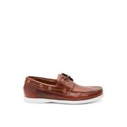 Frau Brun Nautiska Sneakers Brown, Herr