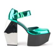 United Nude High Heel Sandals Green, Dam