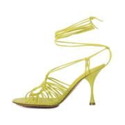Bottega Veneta Högklackade sandaler för kvinnor Green, Dam