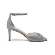 Stuart Weitzman Modern Fyrkantig Tå Sandal Gray, Dam