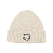 Maison Kitsuné Beanies Beige, Dam