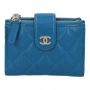 Chanel Vintage Pre-owned Laeder plnbcker Blue, Dam