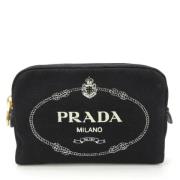 Prada Vintage Pre-owned Canvas totevskor Black, Dam