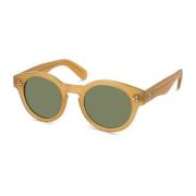 Moscot Grunya SUN Goldenrod G15 Sunglasses Brown, Unisex