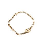 Dior Vintage Pre-owned Metall armband Yellow, Dam