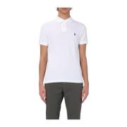 Polo Ralph Lauren Slim Bomull Polo White, Herr